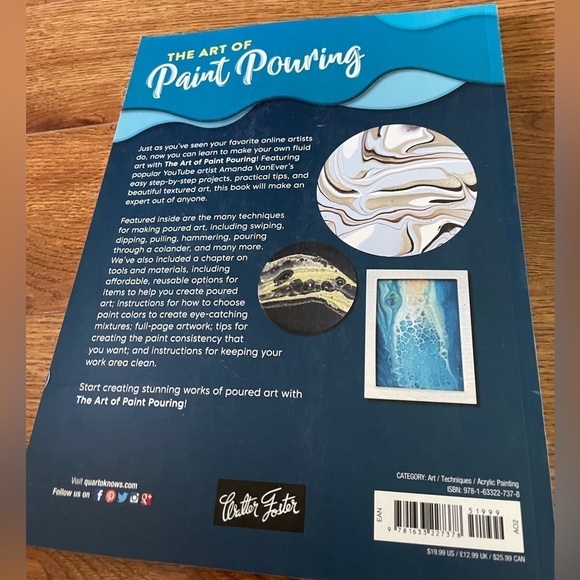 The Art of Paint Pouring paperback book - Picture 4 of 4